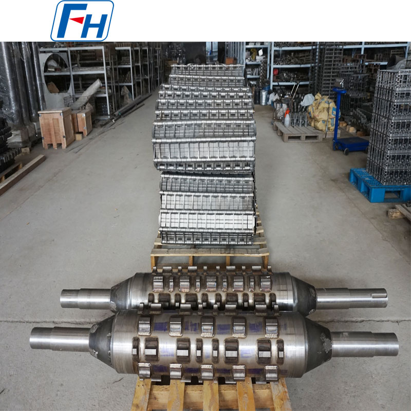 Varmebehandlingsovn Combo Cast Drive Roller Med Cast Link Belte For Arbeidsstykke Transport