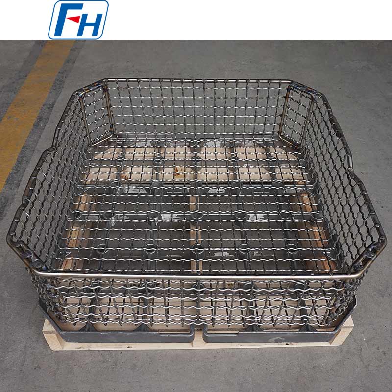 FH® allsidig sveiset varmebehandlingsnettkurv for bil-, romfarts- og tungindustri