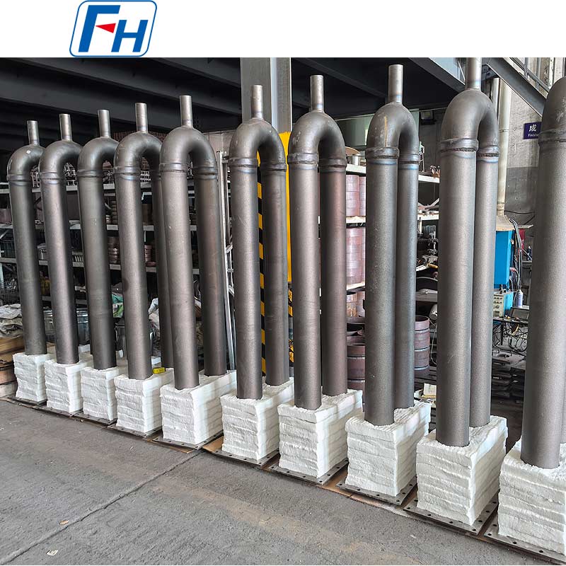 HU U-formet strålende rør – Ø152,4 × Ø142,8 × 2154,24 mm